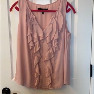 White House Black Market ruffled shell